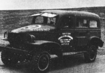 A car converted to an off-road vehicle