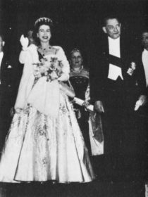 The Queen and president René Coty
